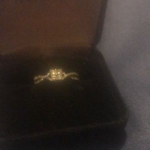 Diamond and .925 engagement ring. Vintage my favorite kind simple & stunning